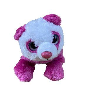 Wild Republic 5" Panda Bear Pink Purple White Plush Cute Soft Big Eyes